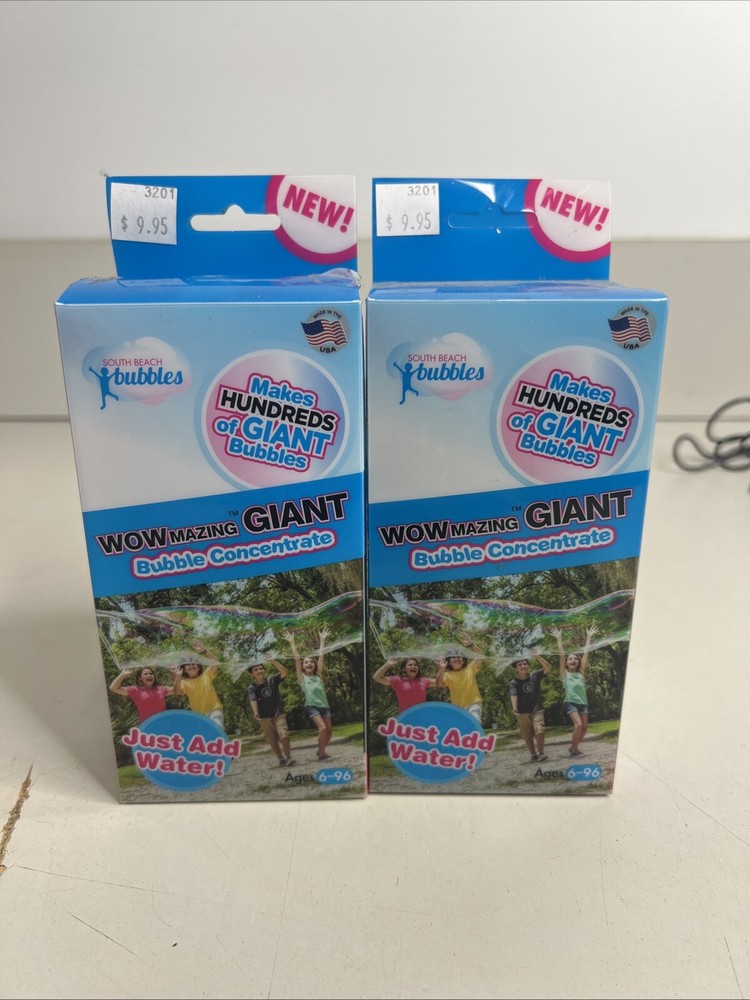 2 - Bubble Concentrate Solution (Up To 2.3 Gallons)- Big Bubbles (3 Pouches) New