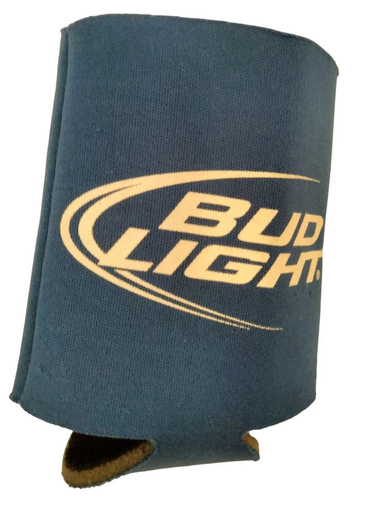 Bud Light Can Koozie Budweiser Blue White