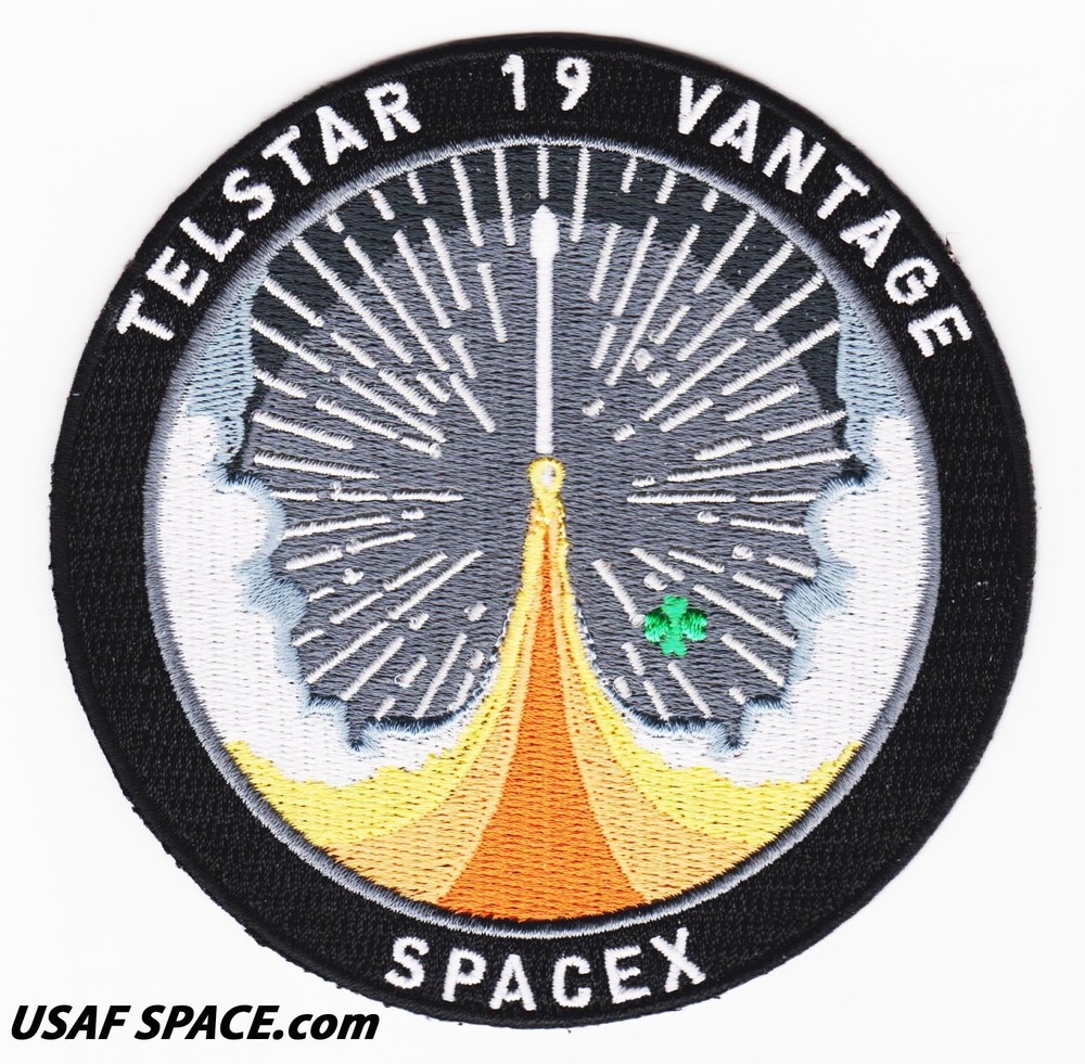 Authentic TELSTAR 19 VANTAGE - SPACEX FALCON 9 Launch - SATELLITE Mission PATCH