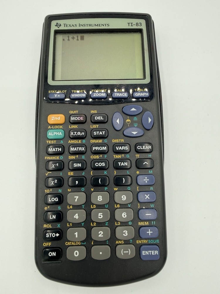Texas Instruments TI-83 Graphing Calculator Tested Working Student School TI83