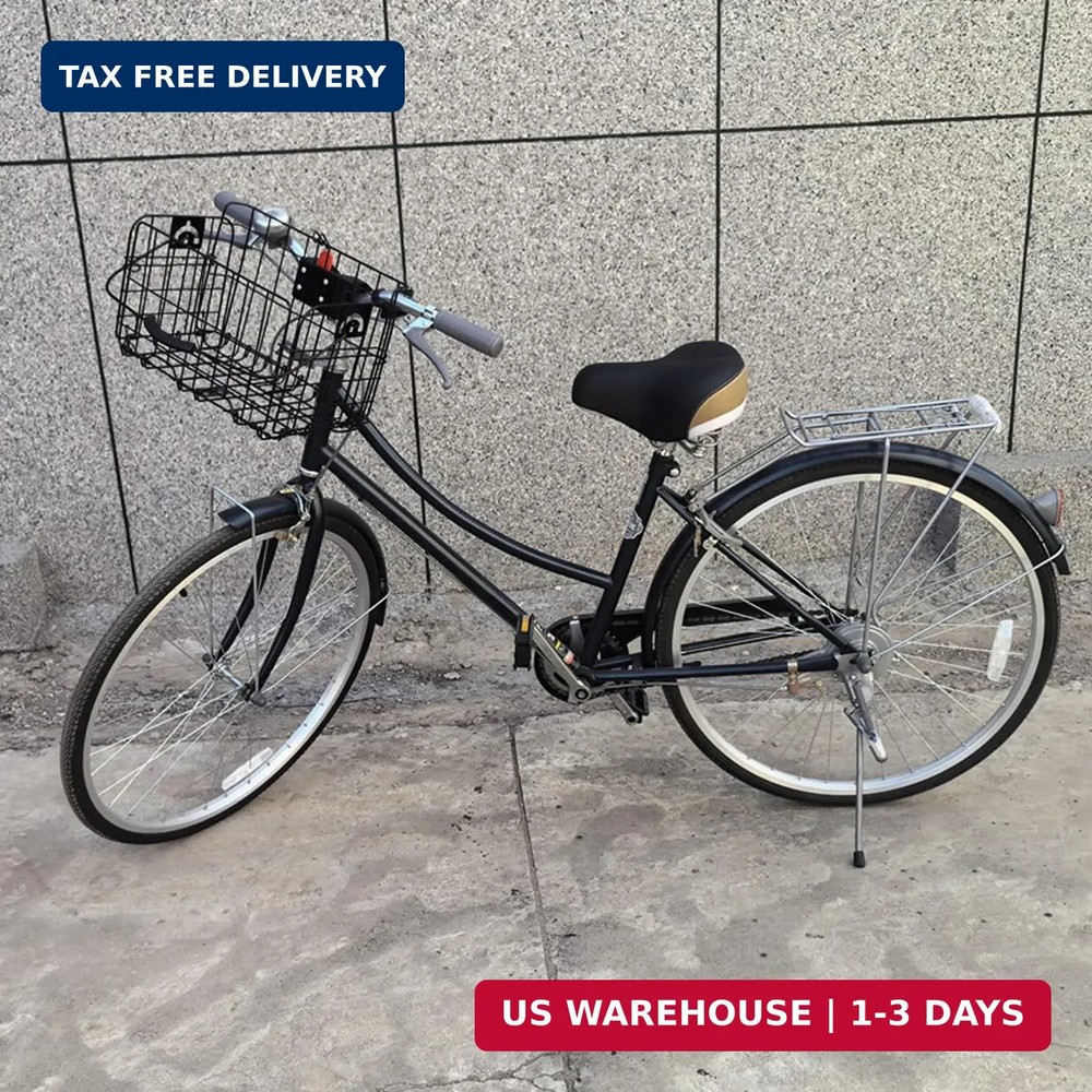 Folding Front Bike Basket, Quick Release Metal Bicycle Cargo Basket with Handle,