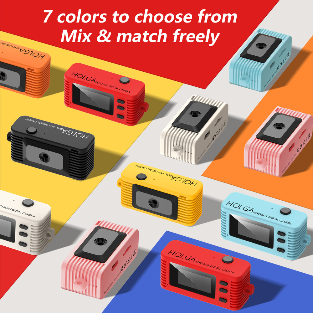 Holga DC-01 Keychain Digital Camera Compact Portable Retro Design Mini Camcorder