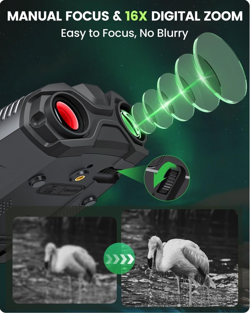 HD Night Vision Binoculars with 5000mAh Battery