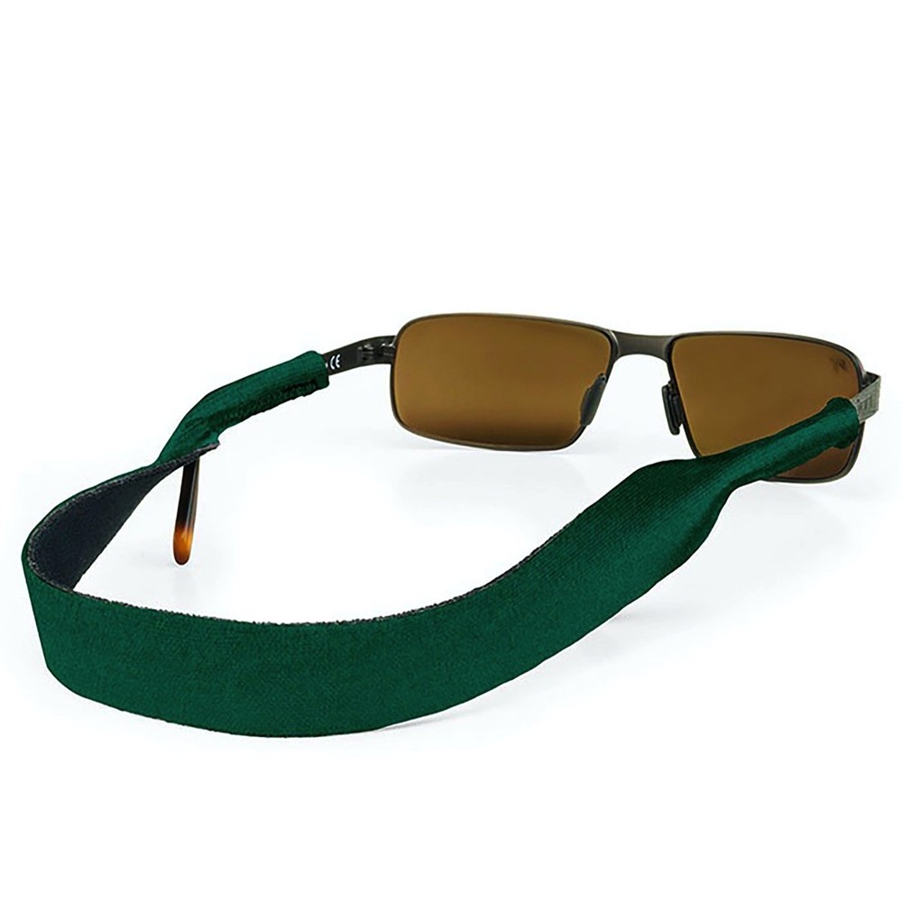 Croakies Original Solid Eyewear Retainer, S/M 6-10mm - Hunter Green (2-Pack)