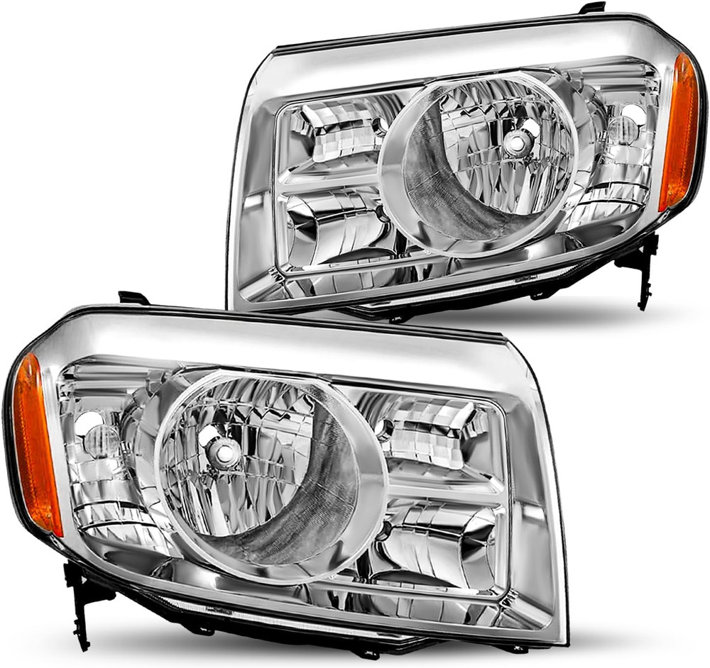 Headlight Assembly Replacement Pair for 2009 2010 2011 Honda Pilot Factory Halog