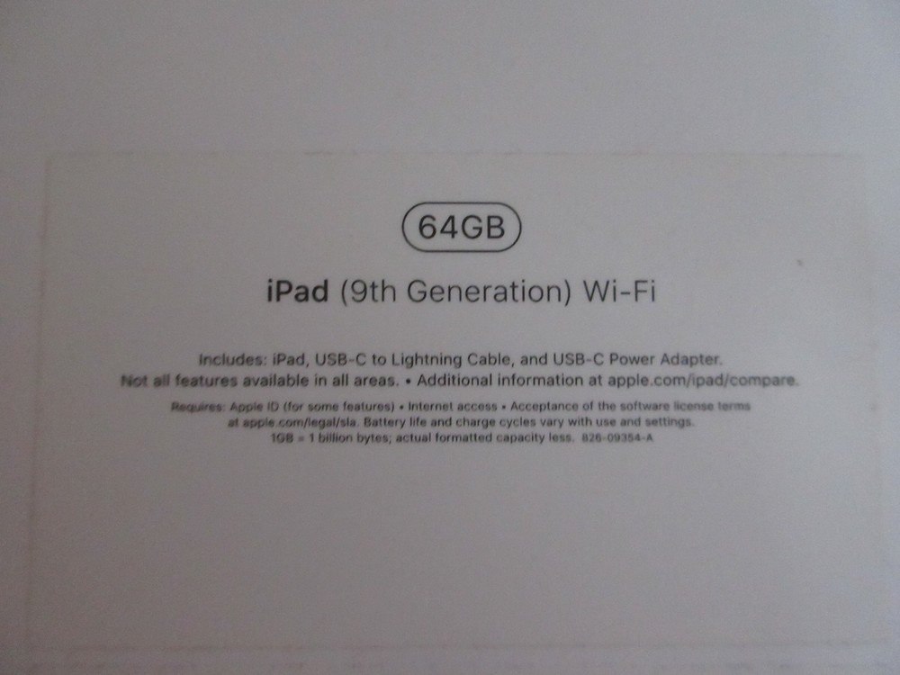 Apple iPad 9th Gen 64GB EMPTY BOX & INSERT ONLY Authentic Replacement