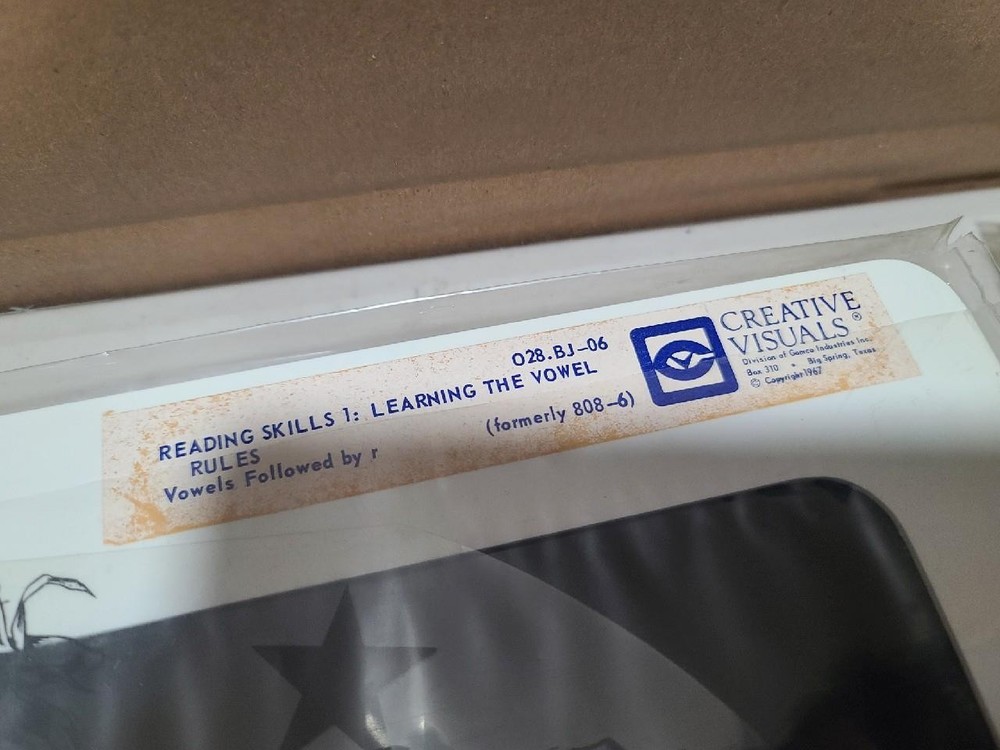 1967 Creative Visuals Overhead Projections -Vowels, Using Dictionary, Homonyms++