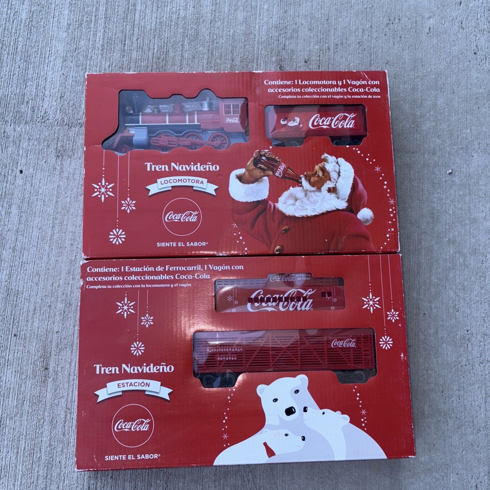 Coca-Cola Mexico Christmas Train Car Set 2016