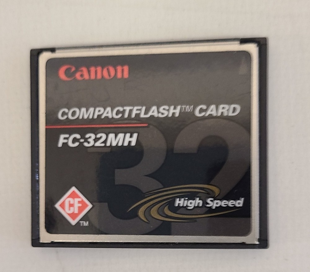 Vintage Canon 32 MB CompactFlash Camera Memory Card