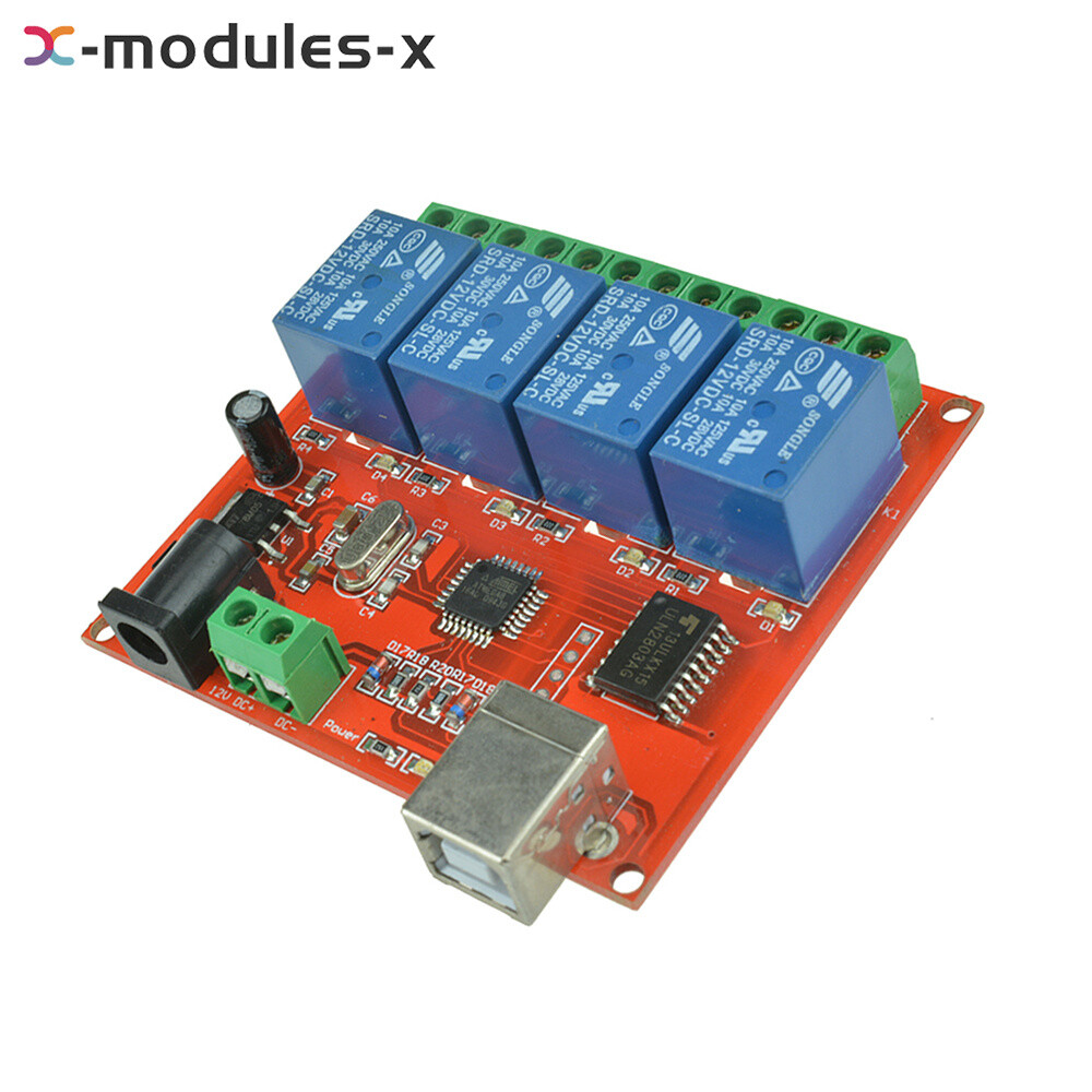 5/12V USB Relay 1/2/4/8CH Programmable Computer Control Relay For Smart Home New