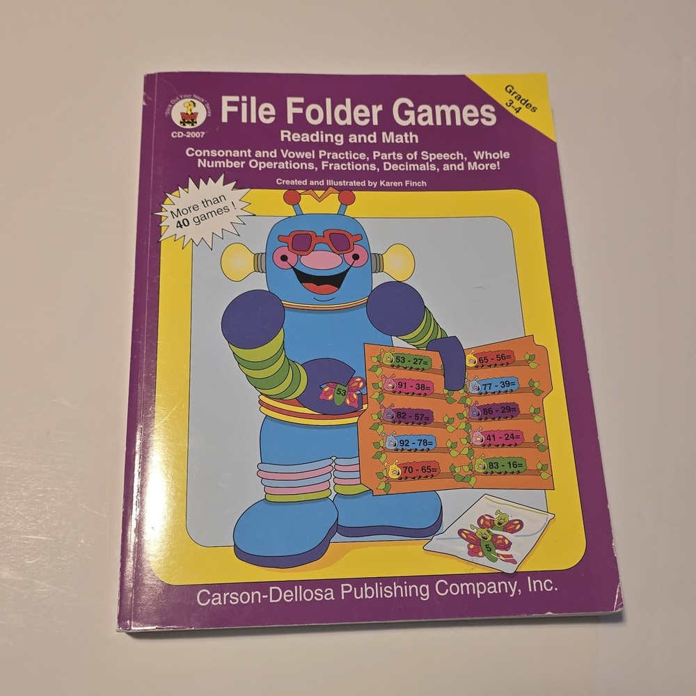 File Folder Games - Grades 3-4