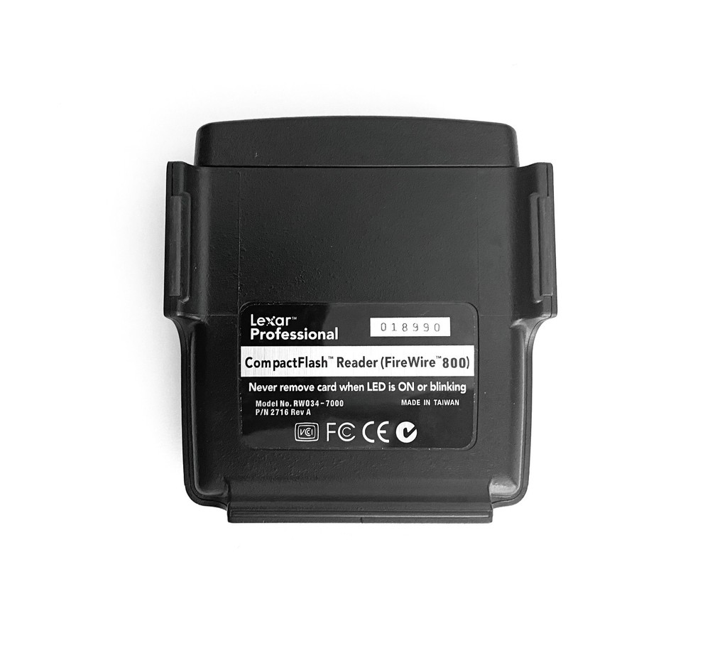 PHOTOGRAPHERS! Lexar Firewire 800 compact Flash Card Reader with cable. Tested!