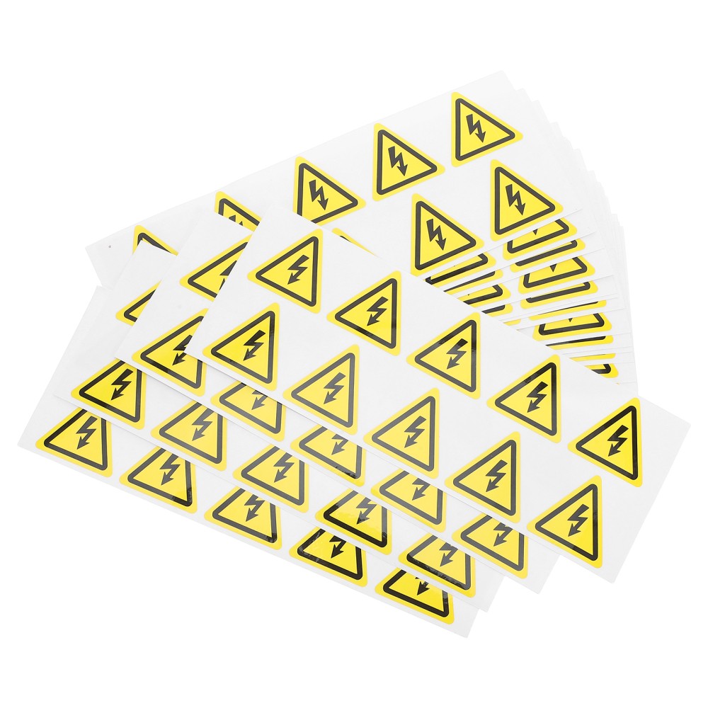 200pcs High Voltage Electrical Warning Sticker - Electric Risk Sign Stickers
