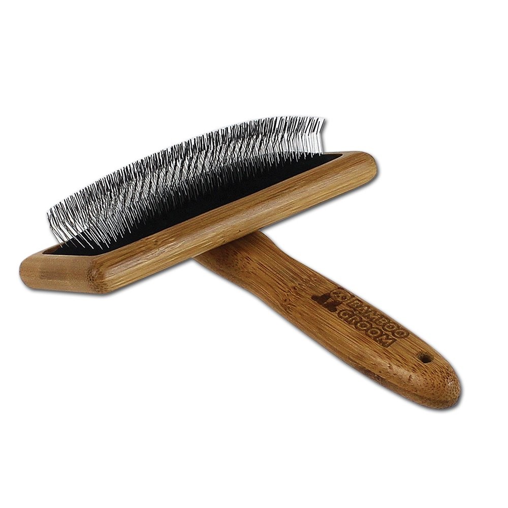 ALCOTT Bamboo Groom Slicker Brush L