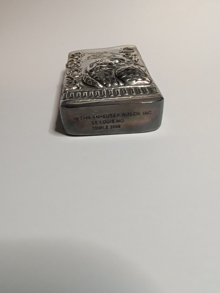 Anheuser-Busch Eagle Silver Match Safe with Original Box With Certificate. No 56