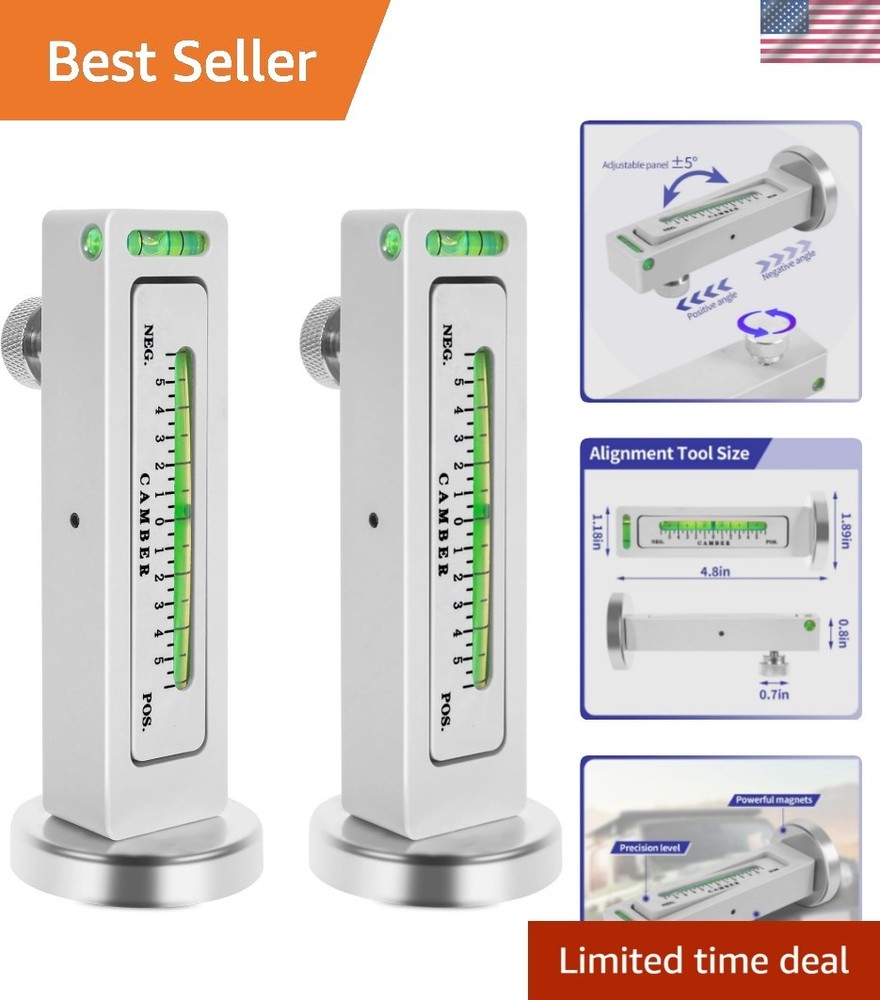 Durable 2 Pack Camber Caster Alignment Tools – Accurate, Easy to Use & Portable