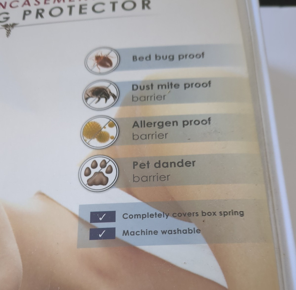 PureCare Total Encasement Box Spring Protector Queen