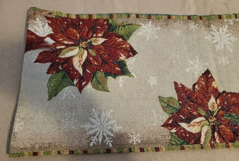 Fall Harvest Table Runner 60" L 12" W, White