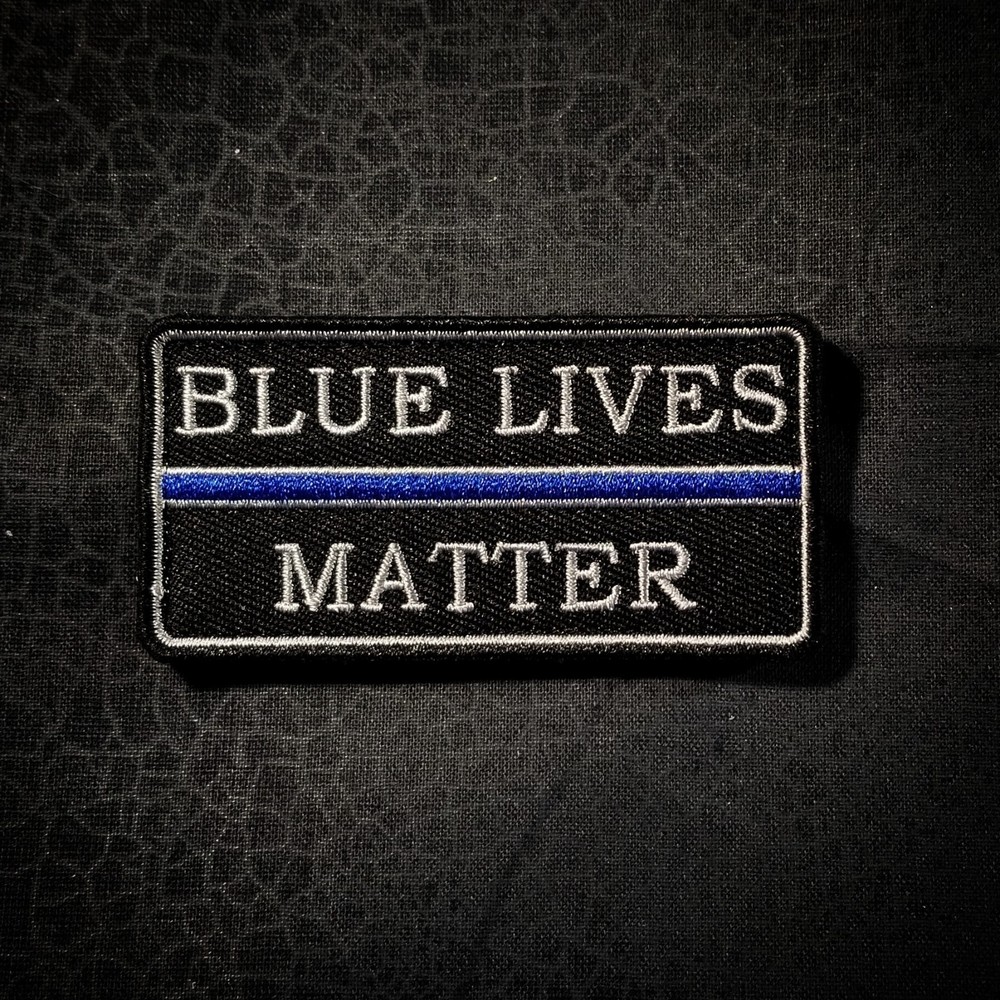 Blue Lives Matter Thin Blue Line motivational patch