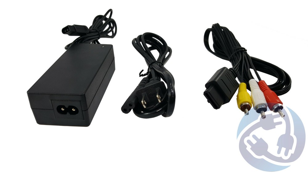 Nintendo GameCube Connection Hookup Kit AV Cable Power Supply Cable NGC Bundle