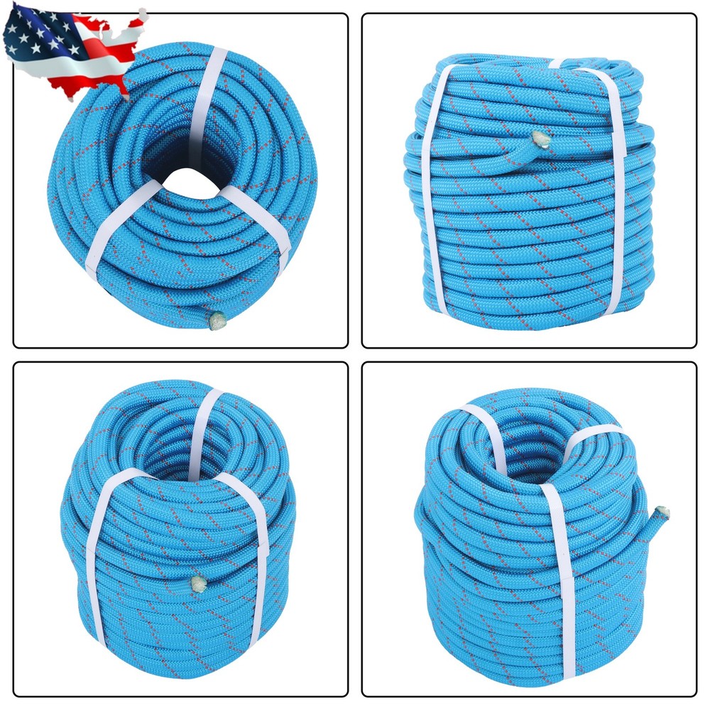 Pulling Rigging Line 1/2" × 125' Double Braid Nylon Polyester Arborist Bull Rope