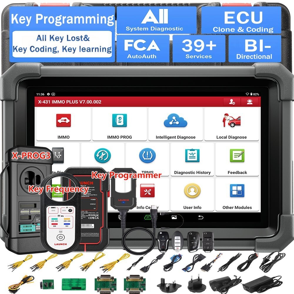 2026 LAUNCH X431 IMMO PLUS Car Key Programming Diagnostic Tool ECU Coding Clone