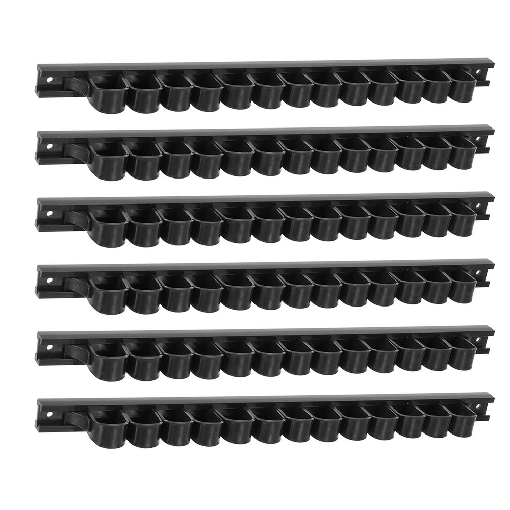 6pcs Tools Premium Wall Mount Screwdriver Organizer, Black