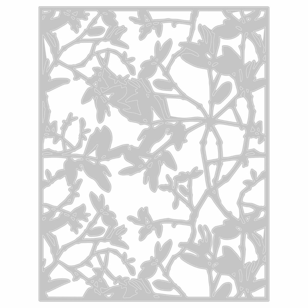 Leafy Twigs Background Sizzix Thinlits Thin Metal Die by Tim Holtz 665436 NEW!