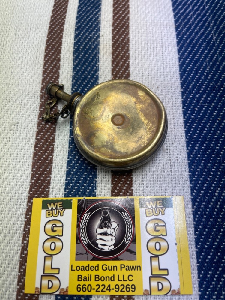 Tiny Vintage Metal Flask