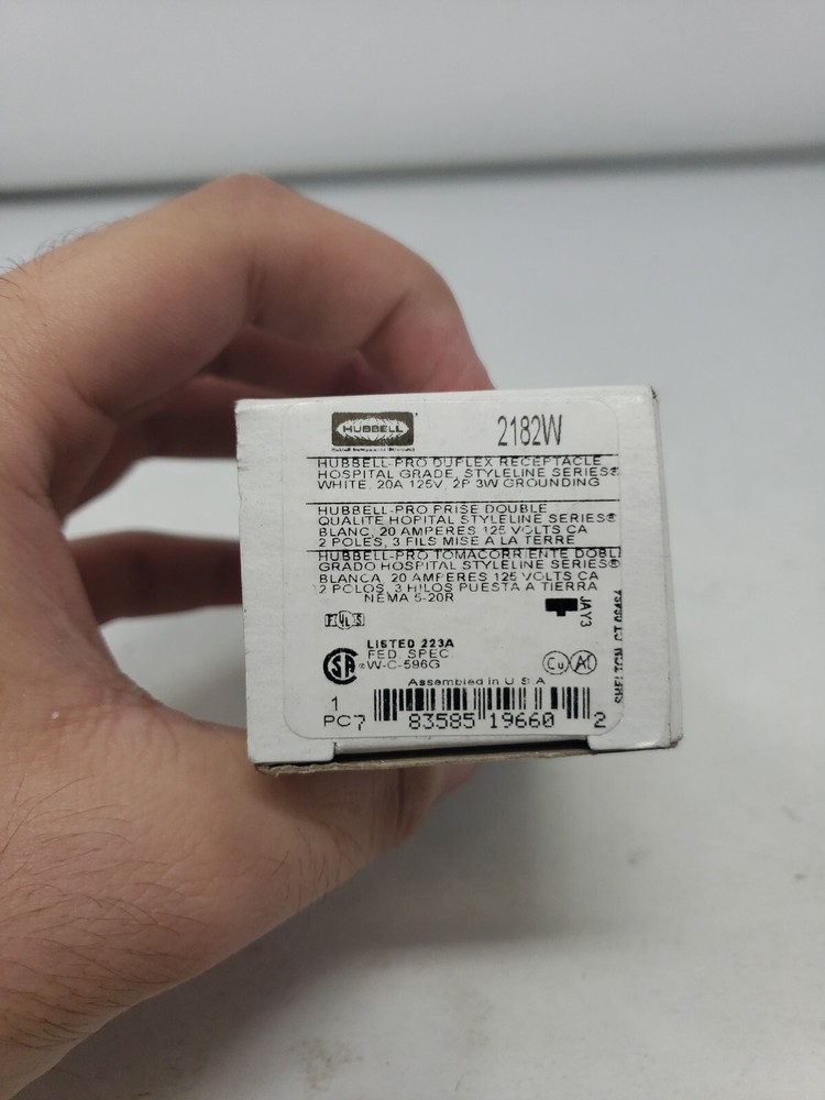 Hubbell 2182W Pro Duplex Receptacle