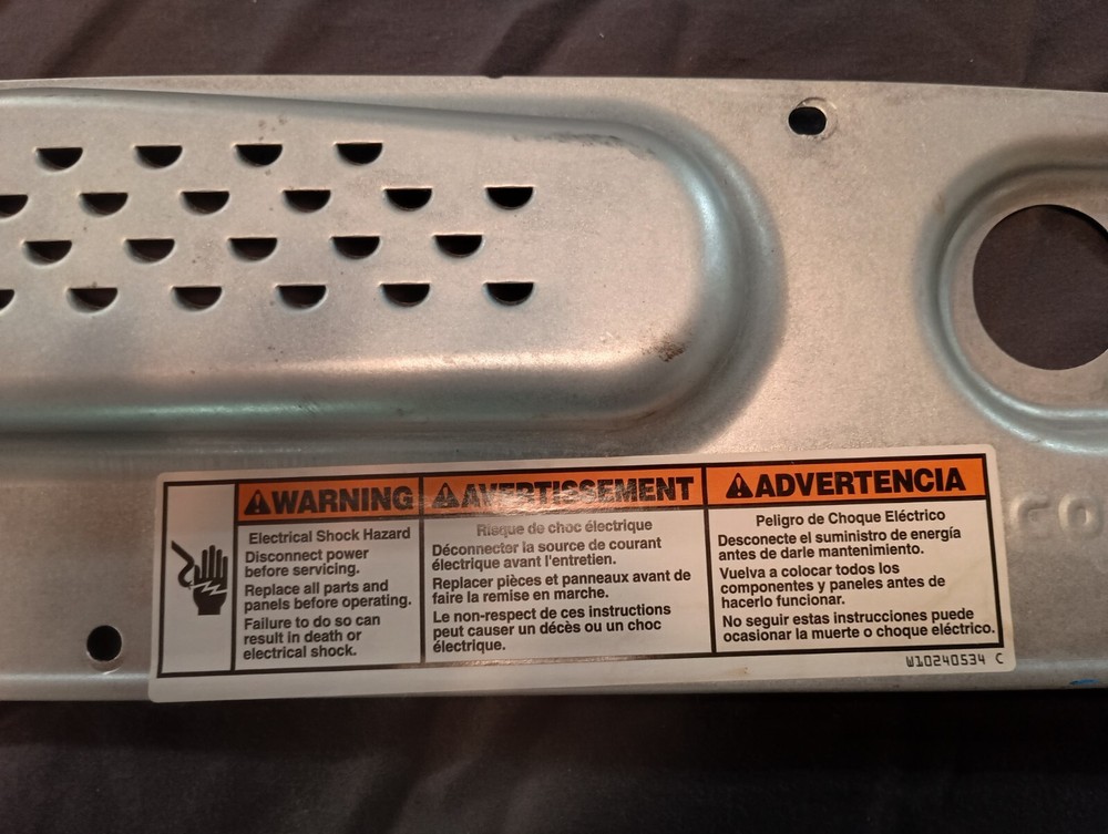 Rear Panel Kenmore Series 700 Washer W10240534