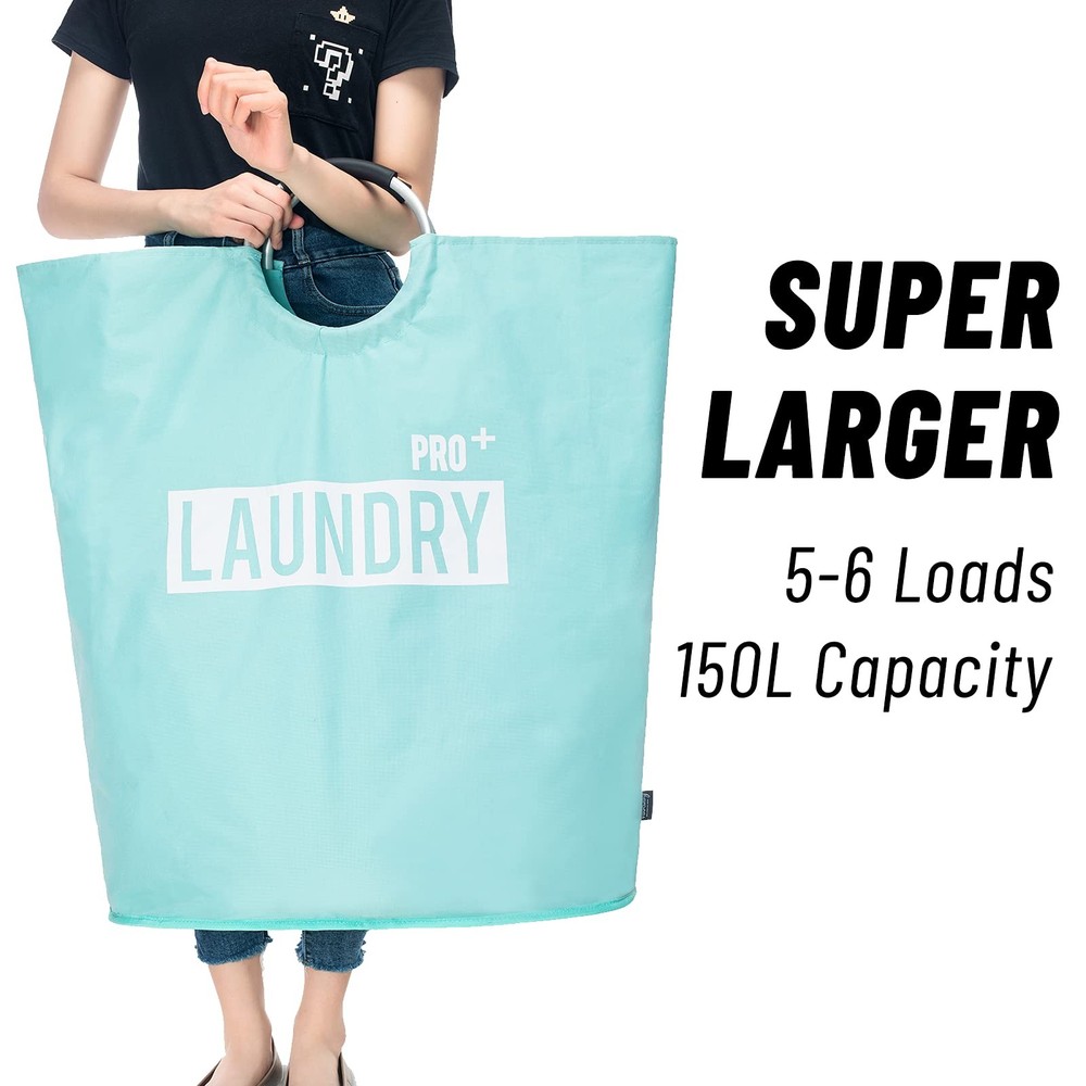 Super Large 150L Laundry Hamper , Waterproof Laundry Basket, Clothes Hamper S...