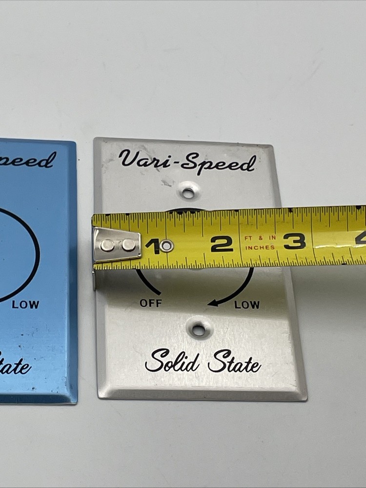 2 Replacement Plates-Airmaster Fan Solid State Vari-Speed Sliver/Blue Plates H2