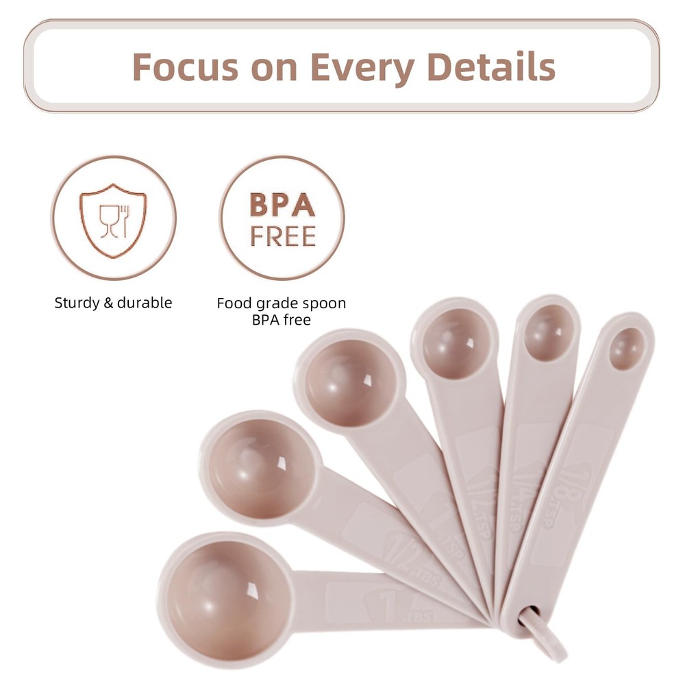 11 PCS Measuring Spoons and Cups Set Stackable Nesting Kitchen Tools