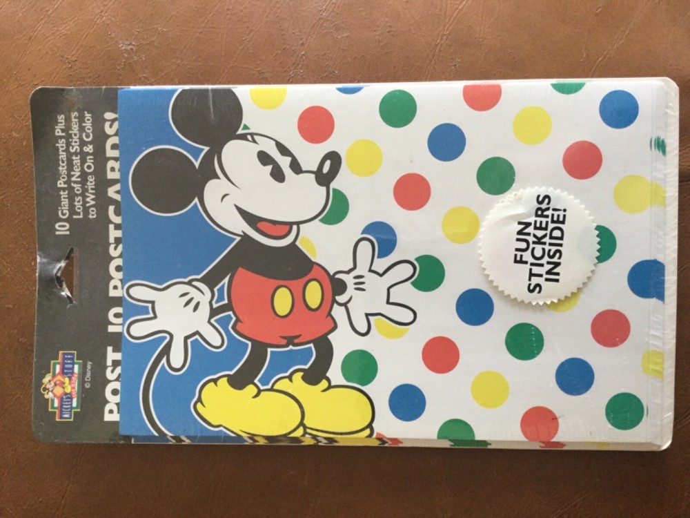 10 Giant Postcards 9 x 6 Featuring Mickey Mouse