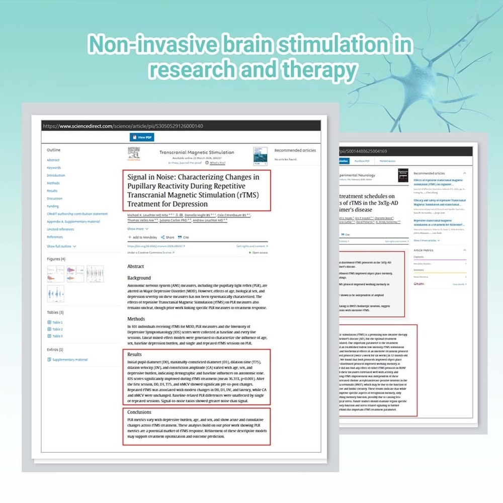Non-Invasive rTMS Brain Stimulation Machine for Depression & Migraine Support