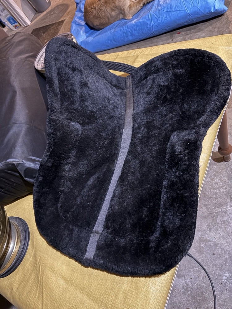 Black Half Saddle Pad