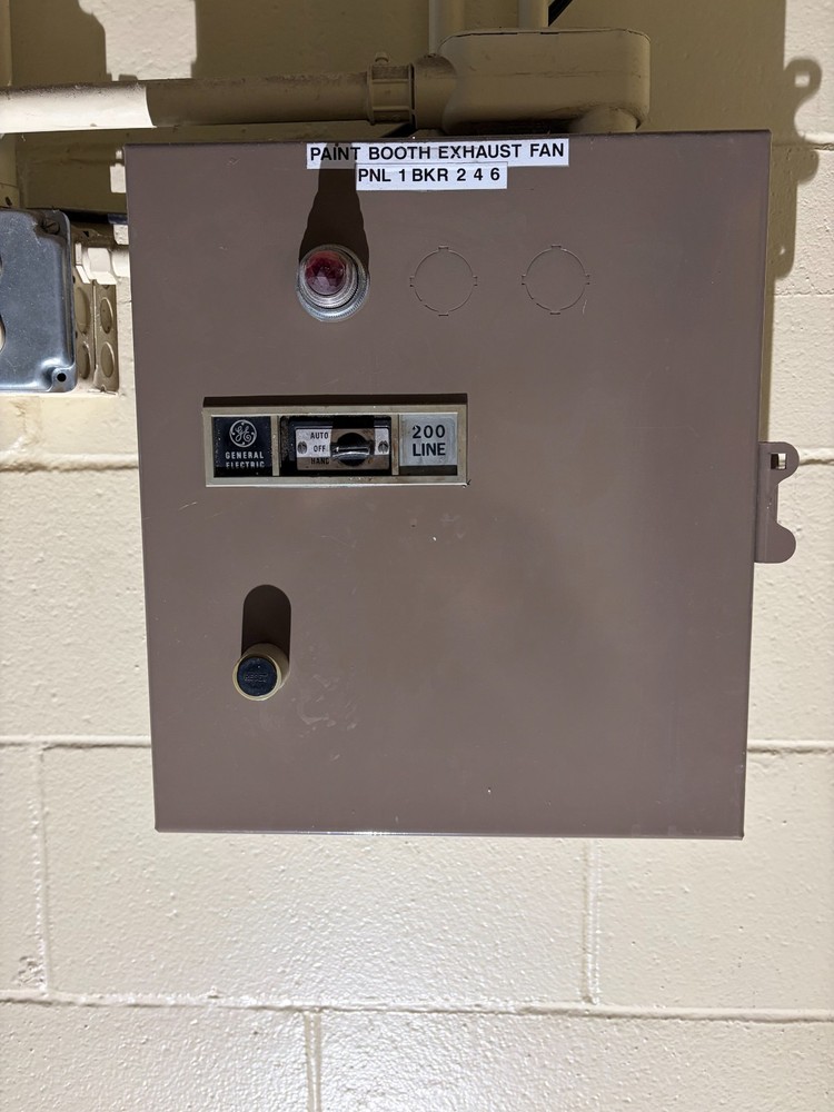 Used Paint Booth-Standard tools and equipment cross flow unit