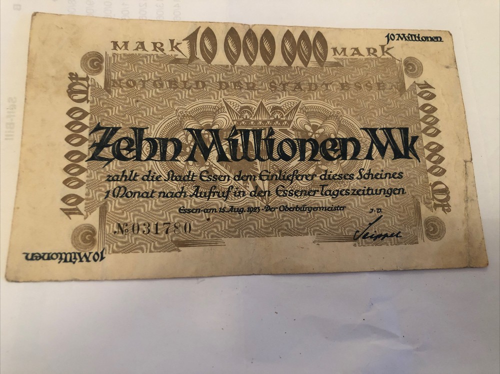 1923 german banknotes