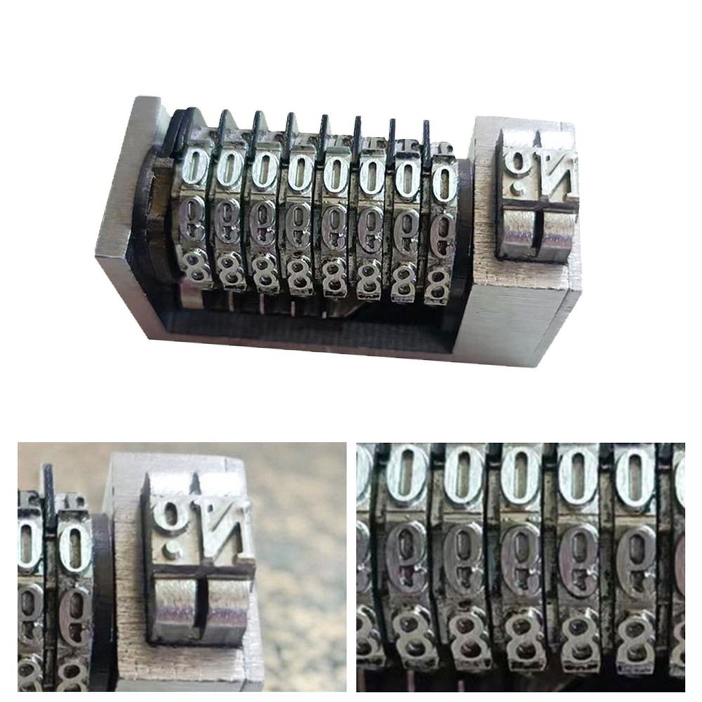Letterpress 8 Digits Numbering Machine Forward for Number Coding 4x8
