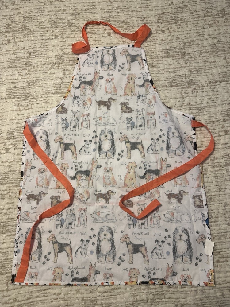 Dog Print Apron
