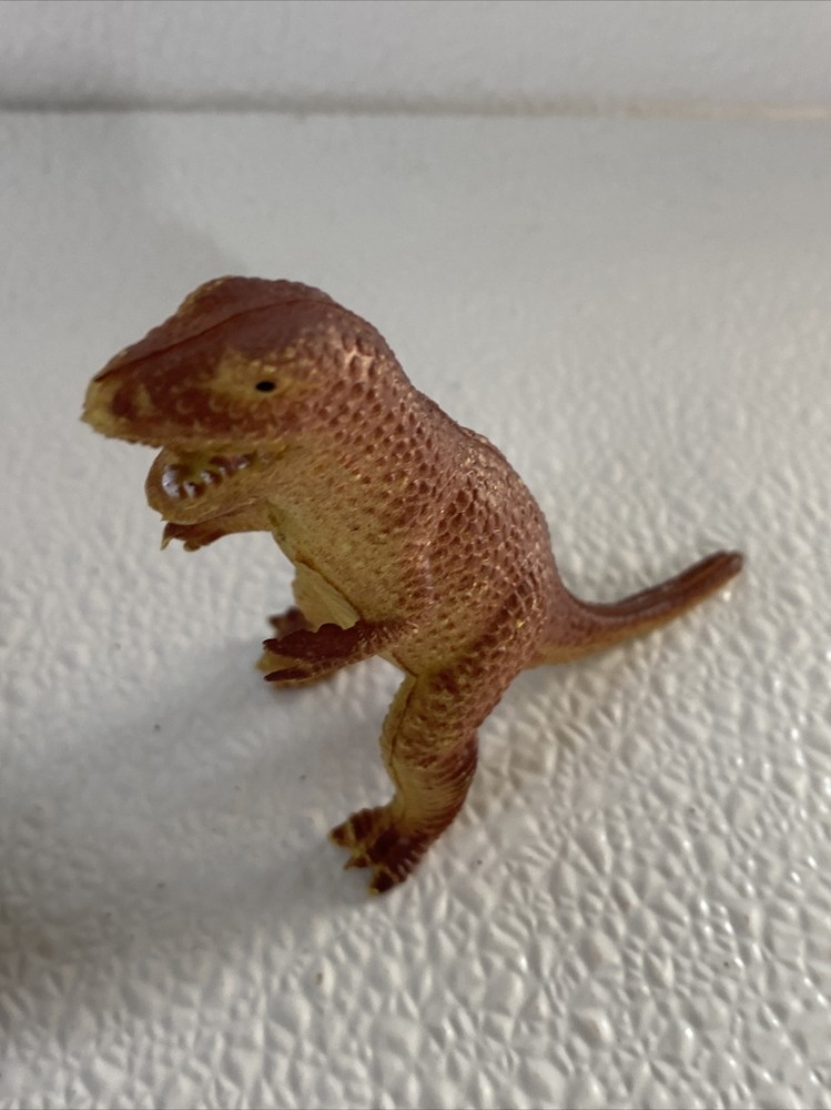 2 Approx 6” Rubber Toy Dinosaurs