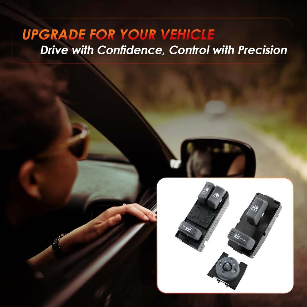 Master Power Window Switch Driver & Passenger 4D for Chevy/GMC 1995-2001