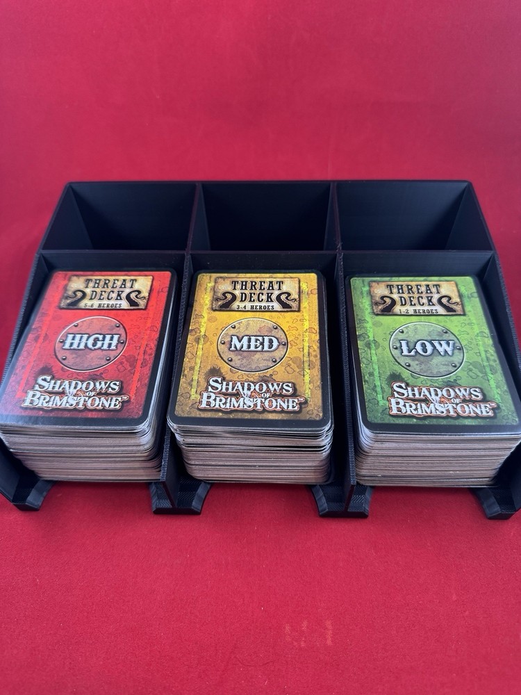 3 Bay Medium Card Draw and Discard Trays