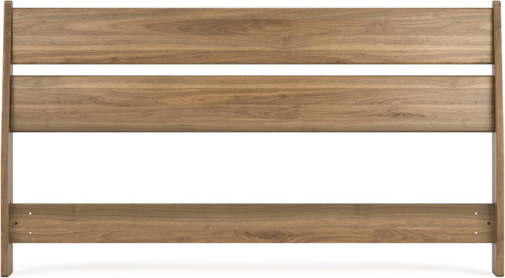 Rustic Light Brown Queen Panel Headboard - Deanlow Style