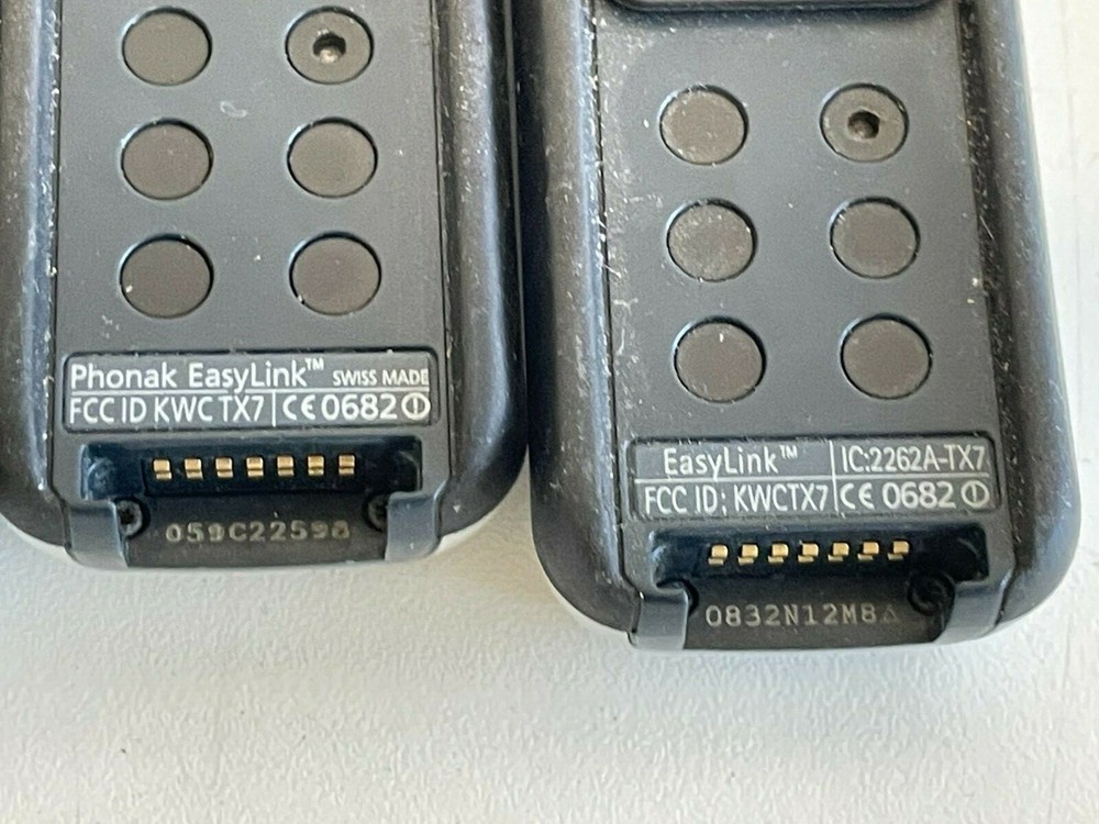 BB18: Lot of 8 Phonak EasyLink Transmitter (Transmitter Only)