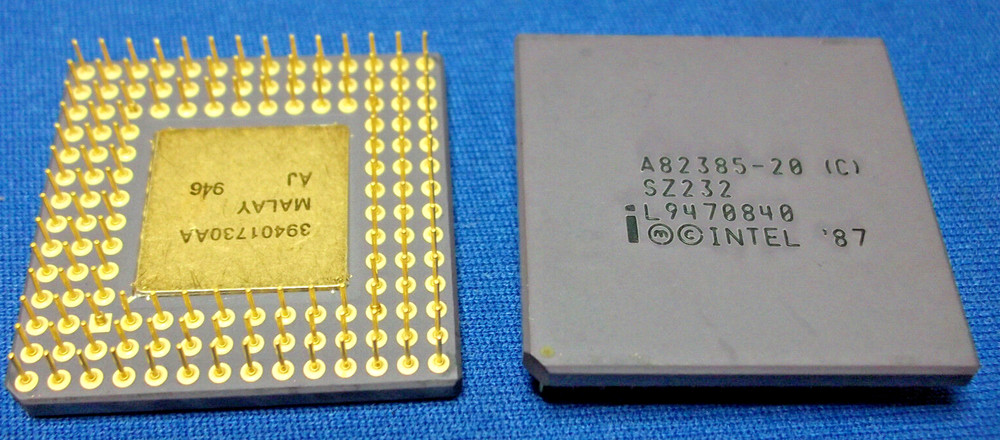 A82385-20 (C) INTEL A82385 CPU CACHE CONTROLLER 32-BIT GOLD PGA New! ORIG PKG