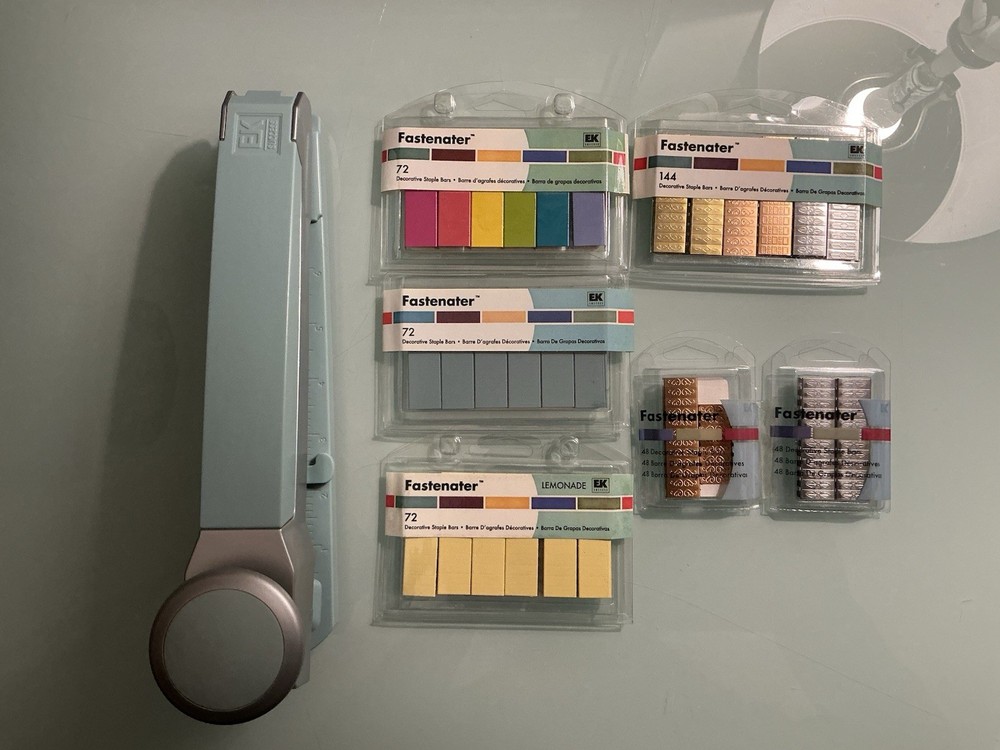 EK Success Fastenater Stapler (Used) & Staple Bars (Mostly New) Bundle