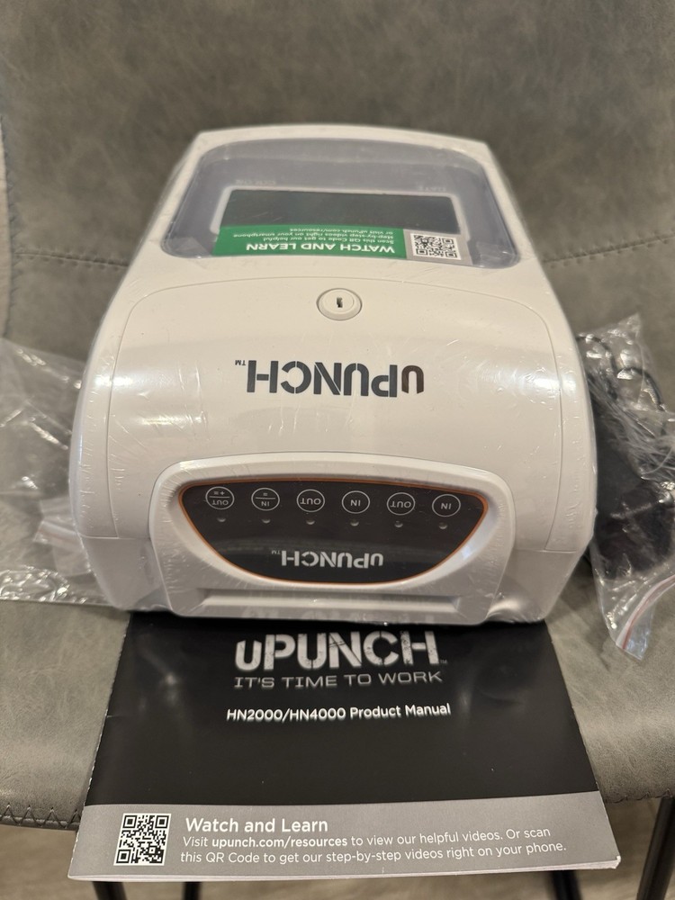UPunch Electronic Time Clock w/Accessories HN4000