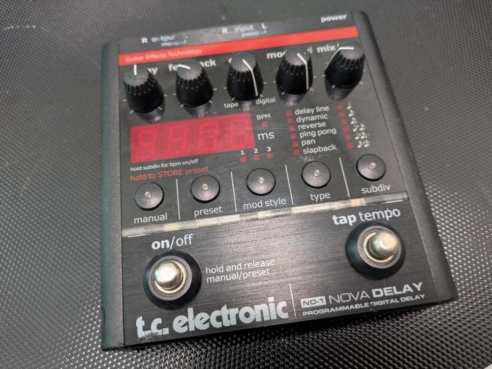 TC Electronic ND-1 Nova Delay Guitar Effect Pedal Tested